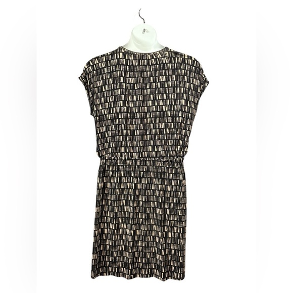 NWOT, Reitmans, Soft Patterned Knee-Length Dress, XL, Black & Beige - Picture 7 of 9